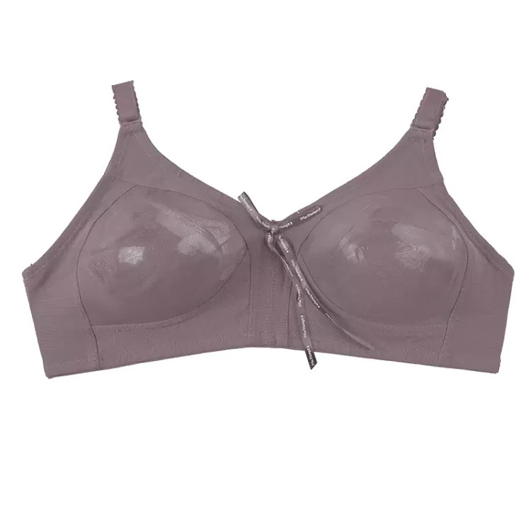 سوتین زنانه تور طرحدار بدون فنر مدل راحتی