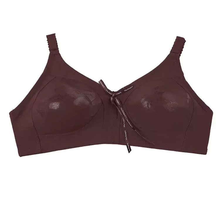 سوتین زنانه تور طرحدار بدون فنر مدل راحتی