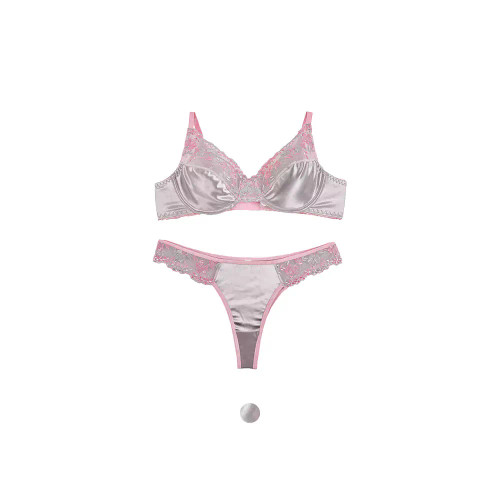 ست لباس زیر زنانه فنردار بکلس پرلون و دانتل طرحدار