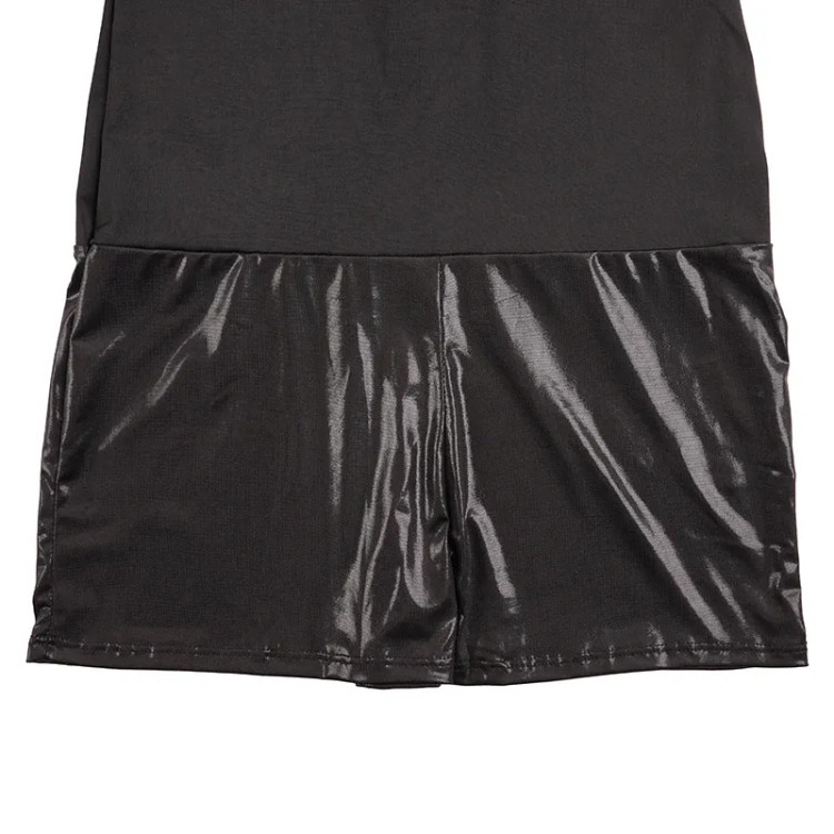 مایو زنانه پادار کاپ دار طرح خالدار جنس استرج و دیسکو سایز 4XL