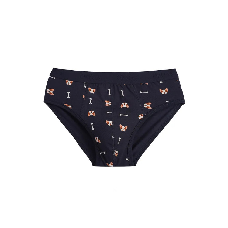 شورت نخی مردانه طرح سگ و استخوان مدل اسلیپ