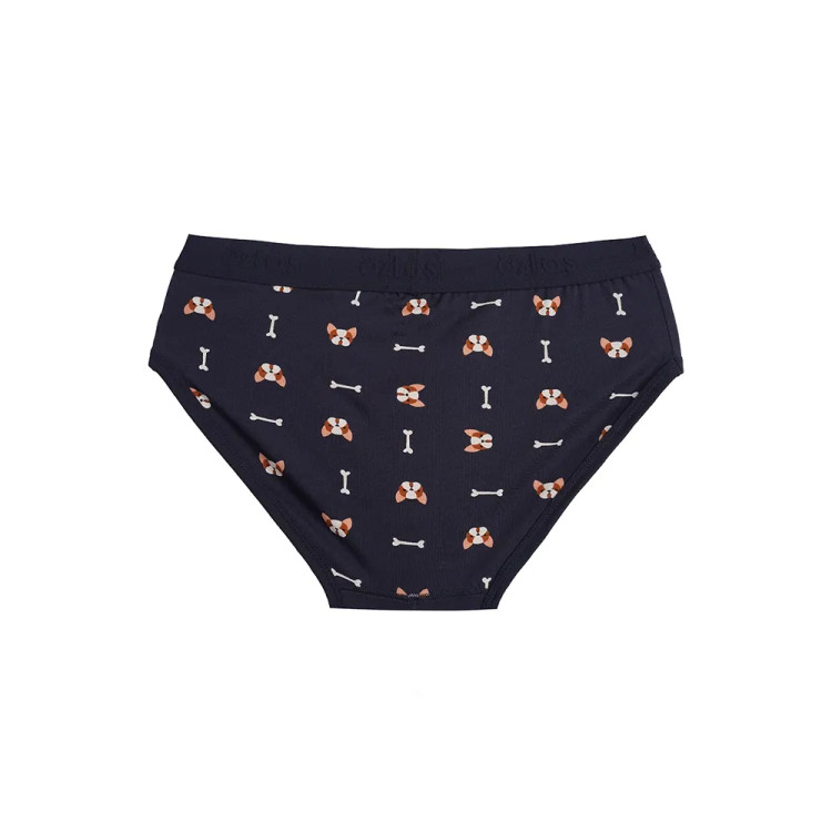 شورت نخی مردانه طرح سگ و استخوان مدل اسلیپ