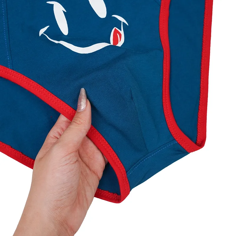 شورت اسلیپ مردانه طرح لبخند نخ پنبه سایز L XL 2XL