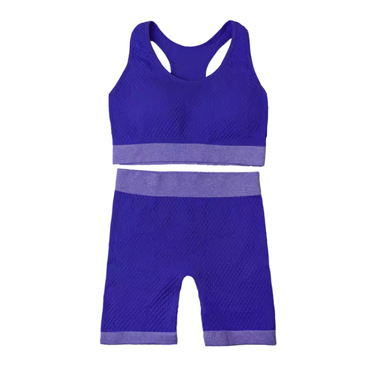 ست ورزشی زنانه نیم تنه و شورتک فانریپ کبریتی کاپ متحرک فری سایز