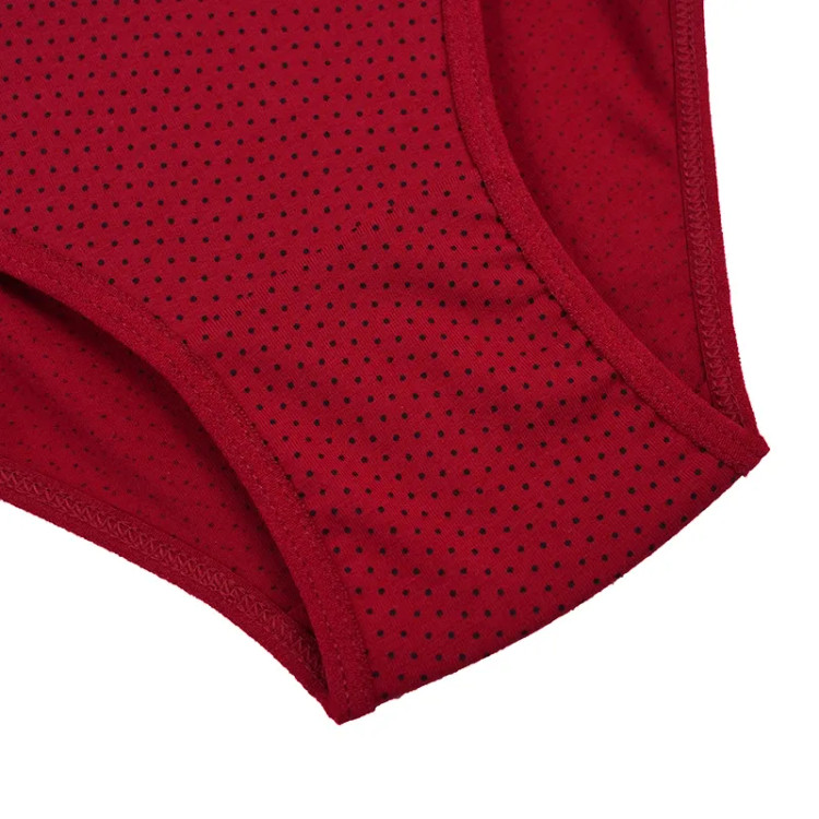 ست سوتین و شورت نخی فنردار طرح خالدار زنانه