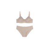 ست سوتین و شورت نخی فنردار طرح خالدار زنانه