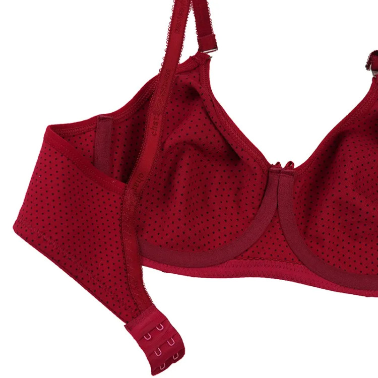 ست سوتین و شورت نخی فنردار طرح خالدار زنانه