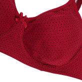 ست سوتین و شورت نخی فنردار طرح خالدار زنانه