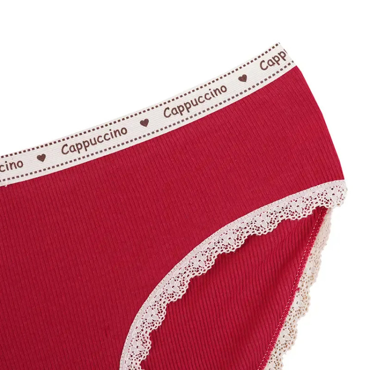 شورت زنانه اسلیپ فانریپ کبریتی فری سایز طرح کاپوچینو با گیپور