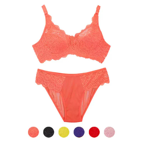 ست شورت و سوتین دانتل گوشواره ای برند شارمین