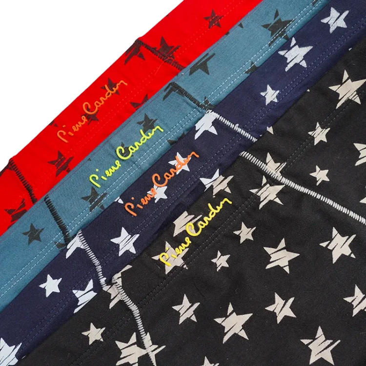 شورت اسلیپ نخی طرح ستاره مردانه | راحت و با کیفیت بالا