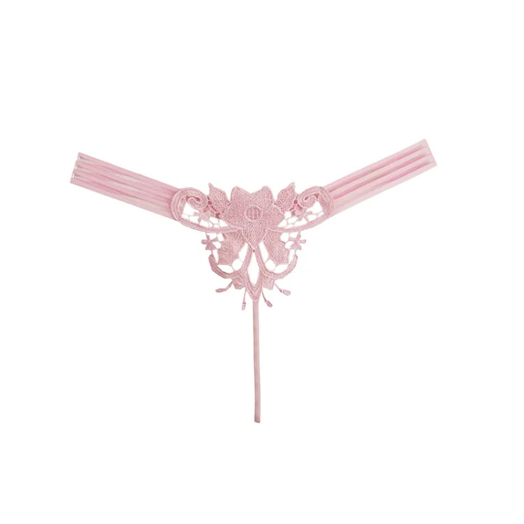 شورت لامبادا گیپور زنانه فری سایز طرح گل و پروانه با تزئین مروارید