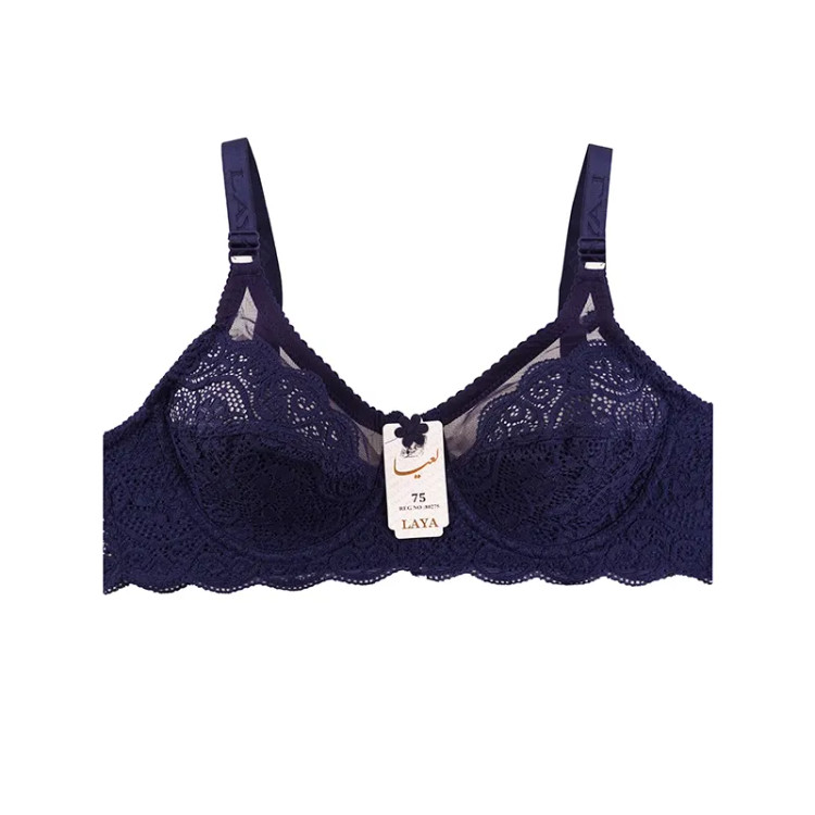 سوتین فنردار زنانه طرح دانتل با بند قابل تنظیم