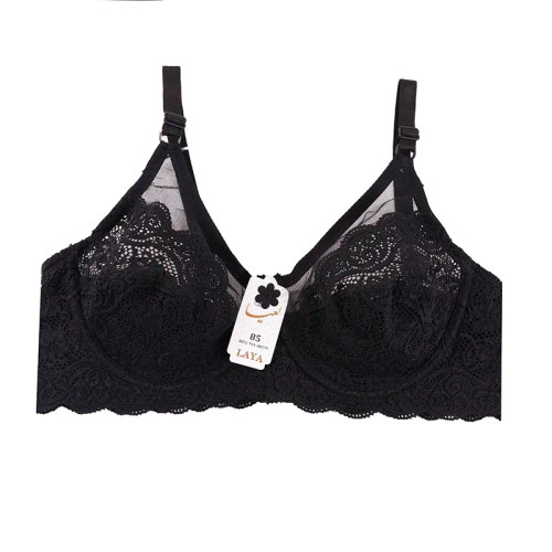 سوتین فنردار زنانه طرح دانتل با بند قابل تنظیم