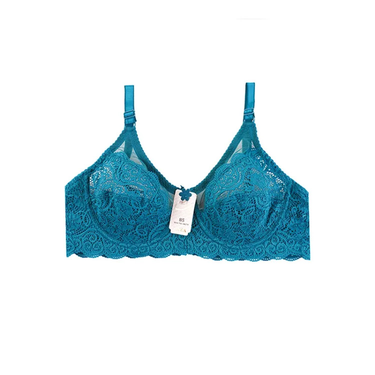 سوتین فنردار زنانه طرح دانتل با بند قابل تنظیم