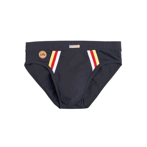 شورت مردانه نخ پنبه مدل اسلیپ طرح دار رنگ سورمه ای