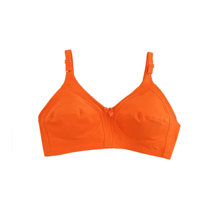 سوتین نخی زنانه کاپ B بدون فنر طرح جلو بازشو سایزبندی کامل