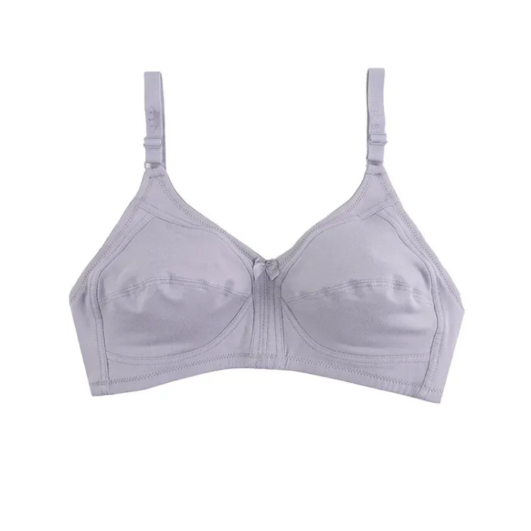 سوتین نخی زنانه کاپ B بدون فنر طرح جلو بازشو سایزبندی کامل