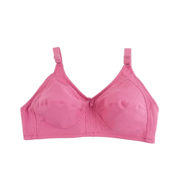 سوتین نخی زنانه کاپ B بدون فنر طرح جلو بازشو سایزبندی کامل