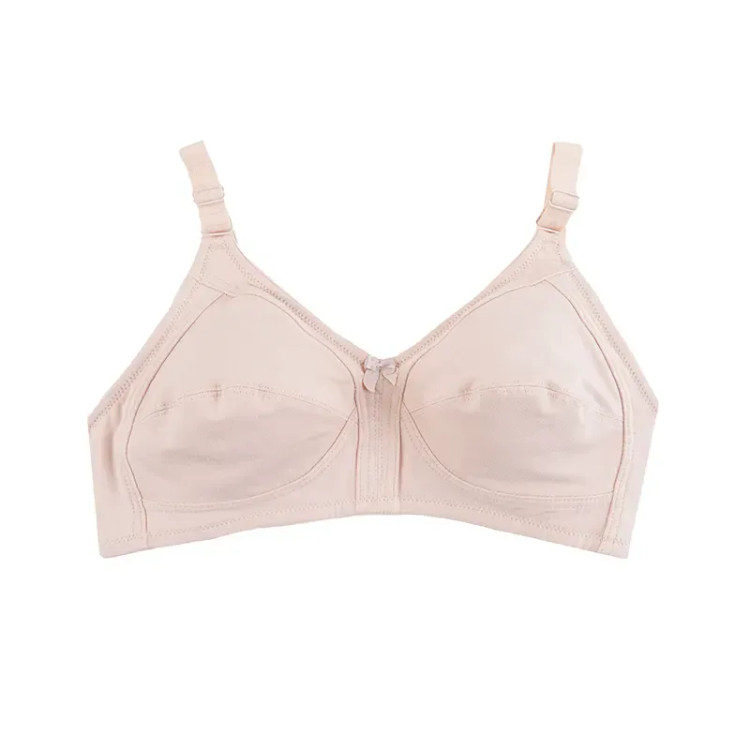 سوتین نخی زنانه کاپ B بدون فنر طرح جلو بازشو سایزبندی کامل