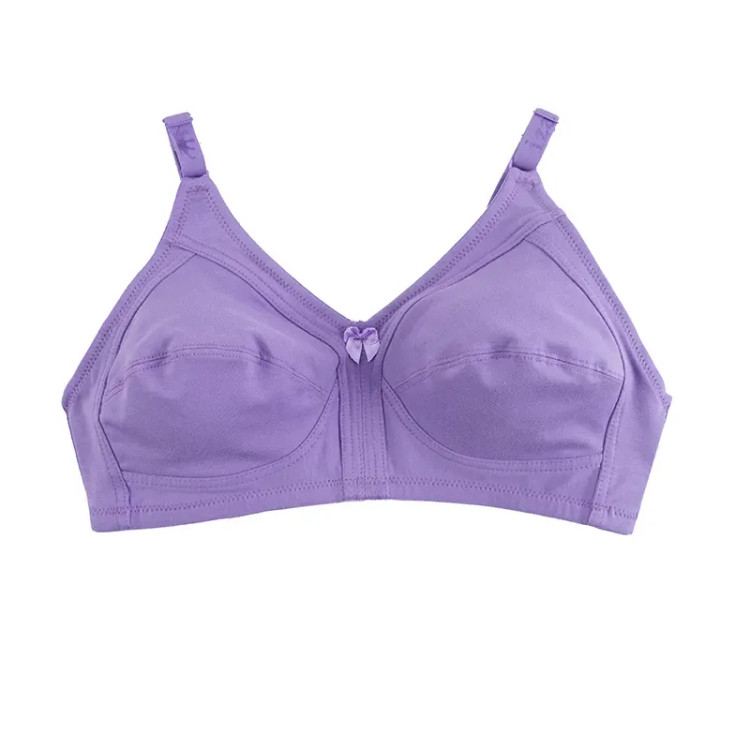 سوتین نخی زنانه کاپ B بدون فنر طرح جلو بازشو سایزبندی کامل