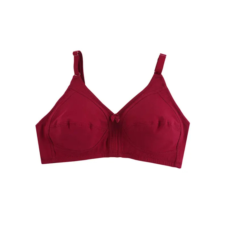 سوتین نخی زنانه کاپ B بدون فنر طرح جلو بازشو سایزبندی کامل