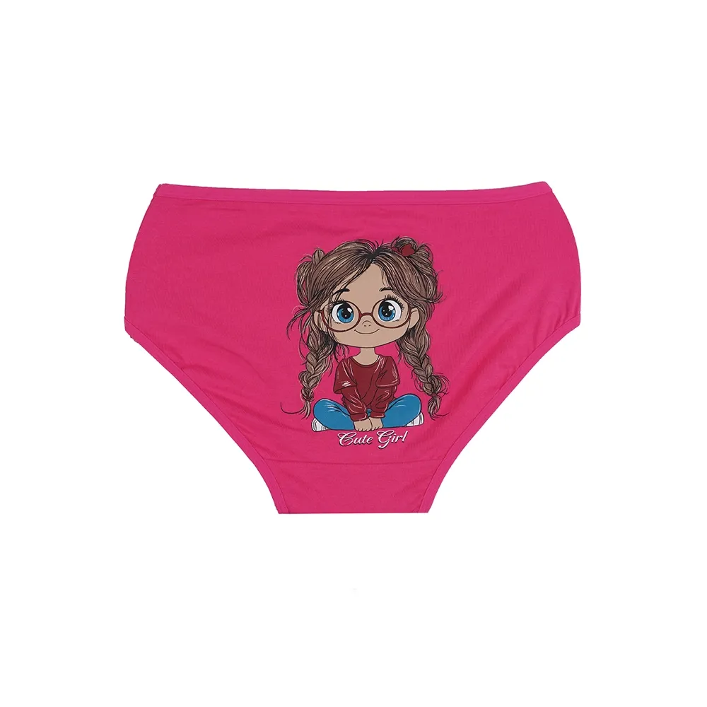 شورت نخی اسلیپ دخترانه طرح کیوت گرل سایز 2XL