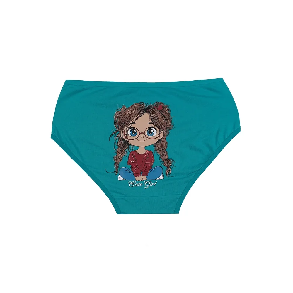 شورت نخی اسلیپ دخترانه طرح کیوت گرل سایز 2XL