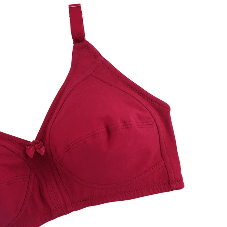 سوتین نخی زنانه کاپ B بدون فنر طرح جلو بازشو سایزبندی کامل