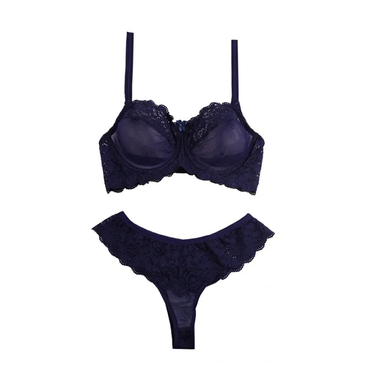 ست لباس زیر زنانه حریر و دانتل فنردار فانتزی لامبادا