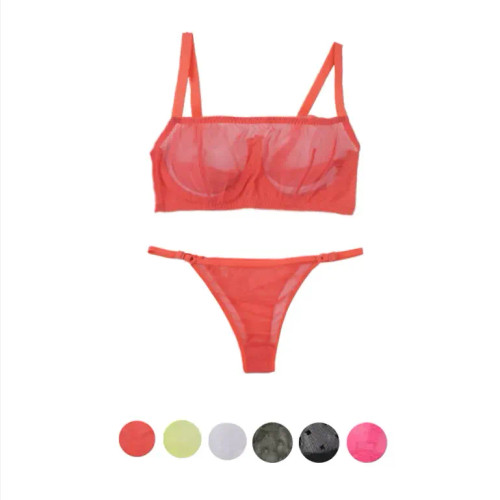 ست سوتین و شورت توری فنردار زنانه، مناسب روزانه، ضد حساسیت