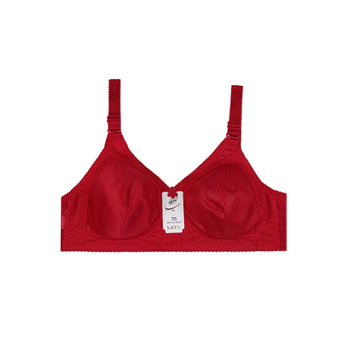 سوتین زنانه کاپ B بدون فنر طرح سوزنی پرسی مناسب استفاده روزمره