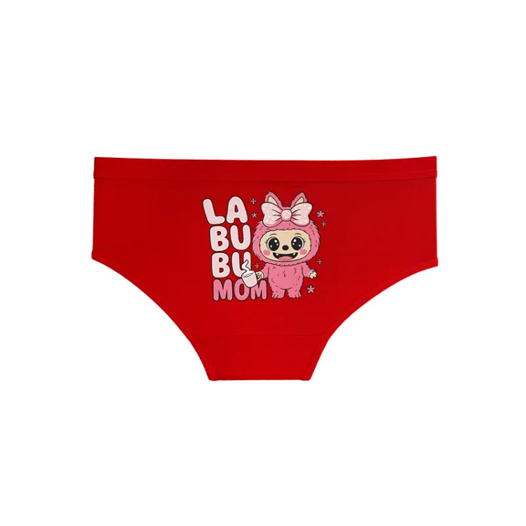 شورت نخی زنانه مدل اسلیپ طرح دار سایز L