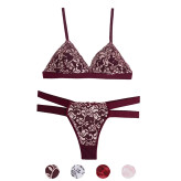 ست لباس زیر زنانه دانتل کاپ B مدل بکلس فانتزی بدون جک و فنر