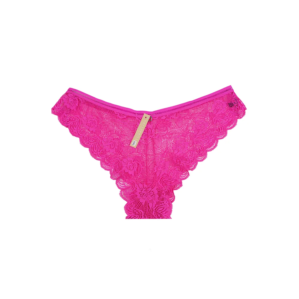 شورت بکلس دانتل زنانه سایز 2XL طرح دار