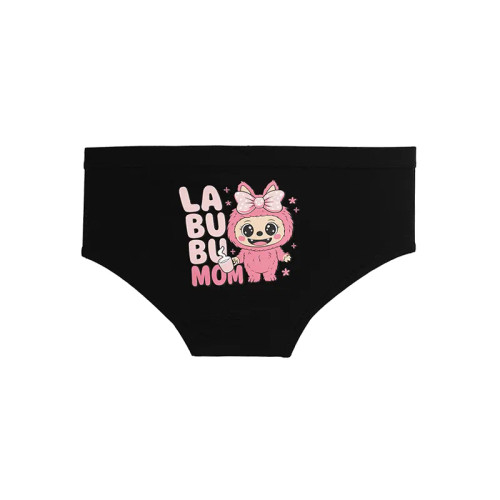 شورت نخی زنانه مدل اسلیپ طرح دار سایز L