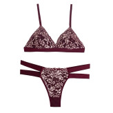 ست لباس زیر زنانه دانتل کاپ B مدل بکلس فانتزی بدون جک و فنر