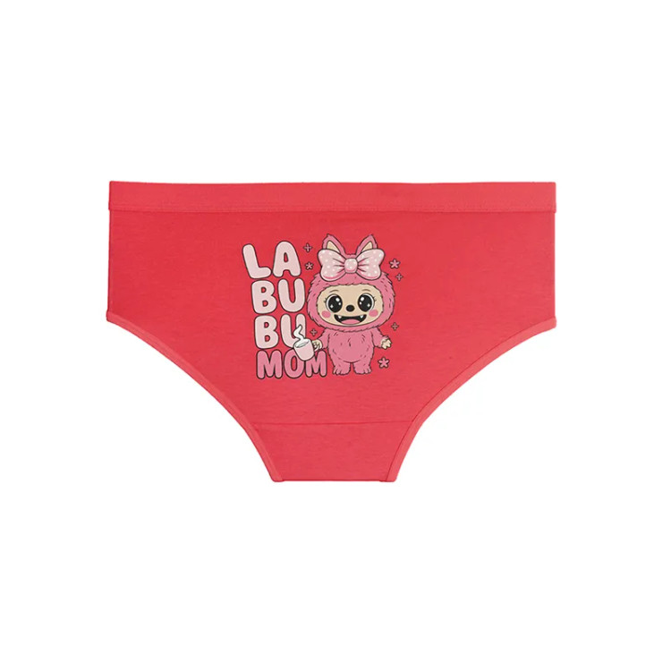 شورت نخی زنانه مدل اسلیپ طرح دار سایز L