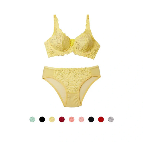 ست شورت و سوتین دانتل شاخک دار برند شارمین