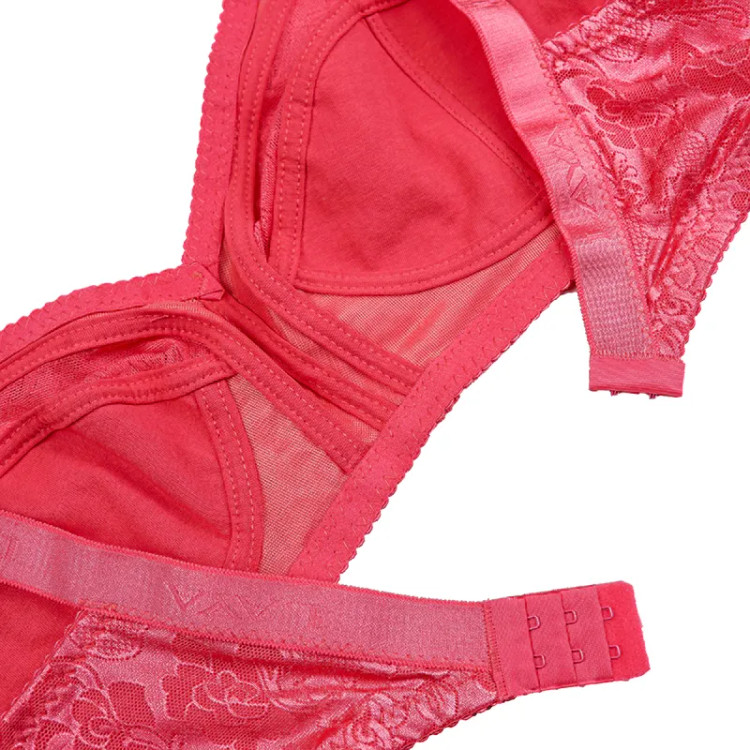 سوتین زنانه دانتل بدون فنر بند قابل تنظیم سایز 90 تا 100