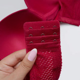 سوتین زنانه کاپ C اسفنجی بدون فنر طرح سوزنی مدل C301