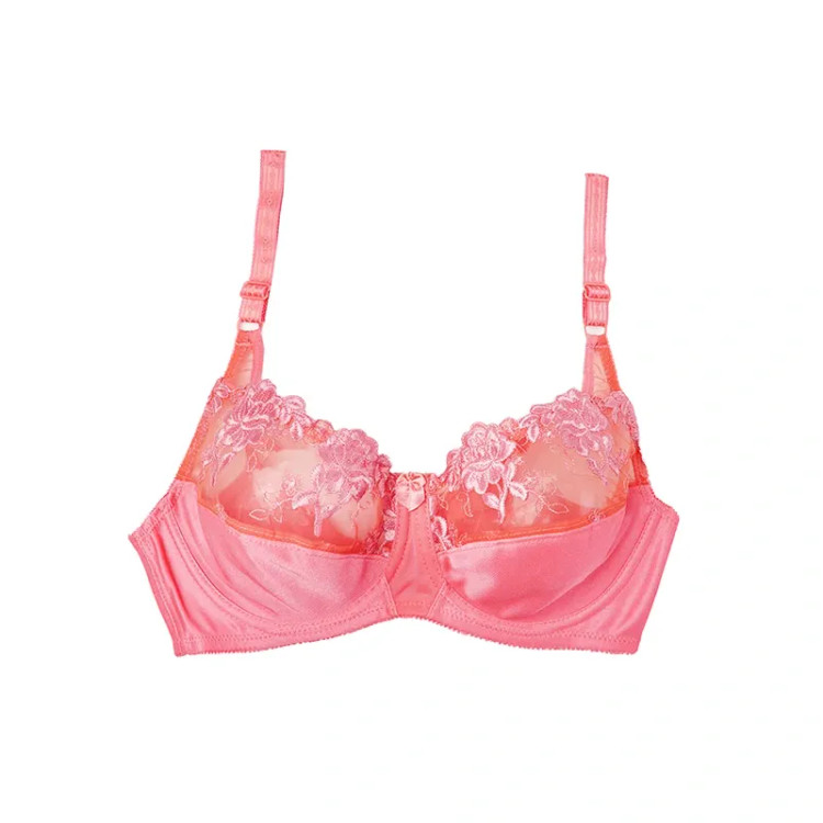 سوتین گیپور زنانه طرح گلدار مدل فنردار جنس پرلون و گیپور در سایزهای مختلف