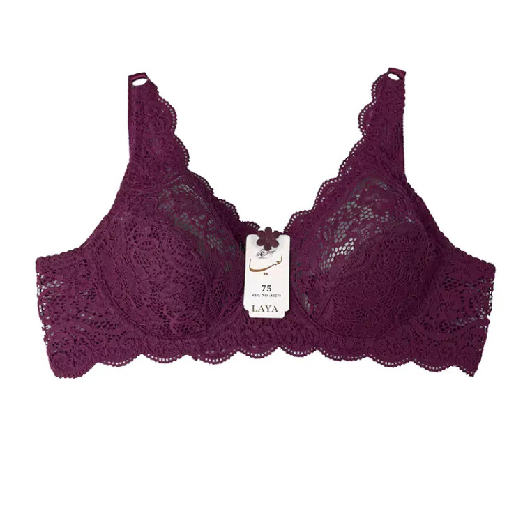 سوتین فنردار دانتل زنانه بند قابل تنظیم