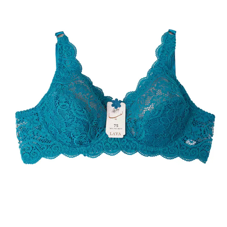 سوتین فنردار دانتل زنانه بند قابل تنظیم