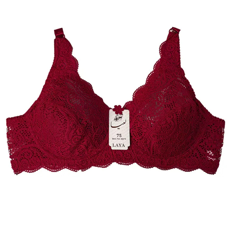 سوتین فنردار دانتل زنانه بند قابل تنظیم