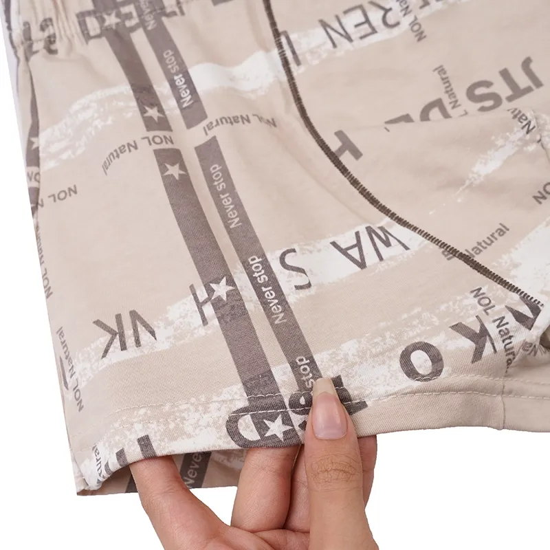 شورت نیم پا مردانه طرح دار لاکرا چاپ ژله ای سایز XL-2XL