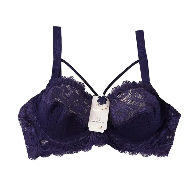 سوتین فنردار هارنس دار دانتل سوزنی زنانه بند قابل تنظیم