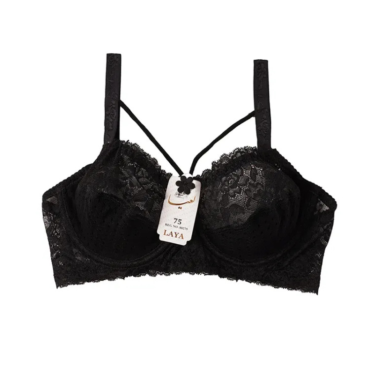 سوتین فنردار هارنس دار دانتل سوزنی زنانه بند قابل تنظیم