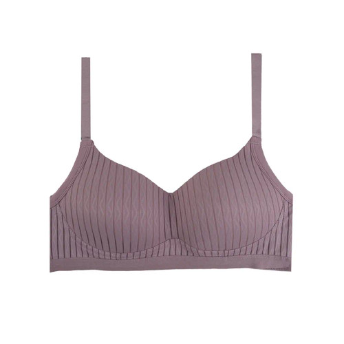 سوتین زنانه اسفنجی بدون فنر و کاپ با بند قابل تنظیم طرح دار