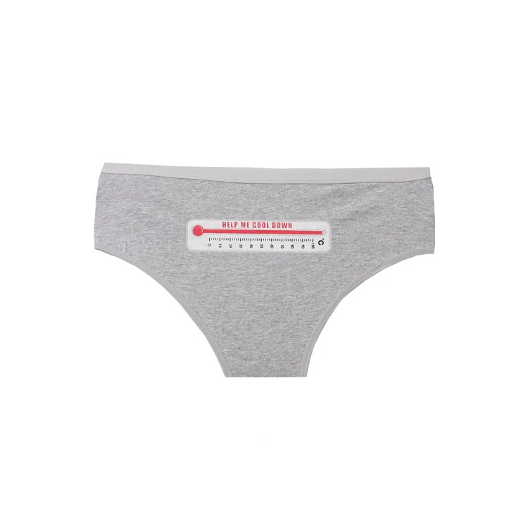 شورت زنانه نخ پنبه طرح دماسنج مدل اسلیپ فری سایز